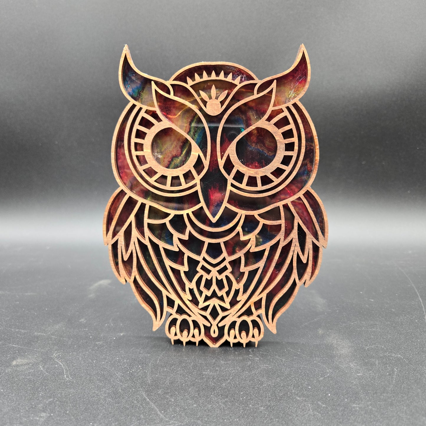 Wood Owl Night Light- AI004
