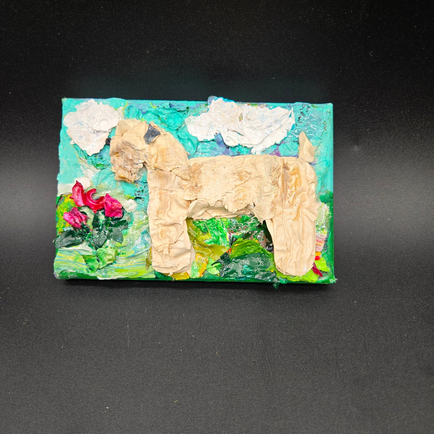 Happy Wheaten - Wheaten with greenish background 6x4 - FG014