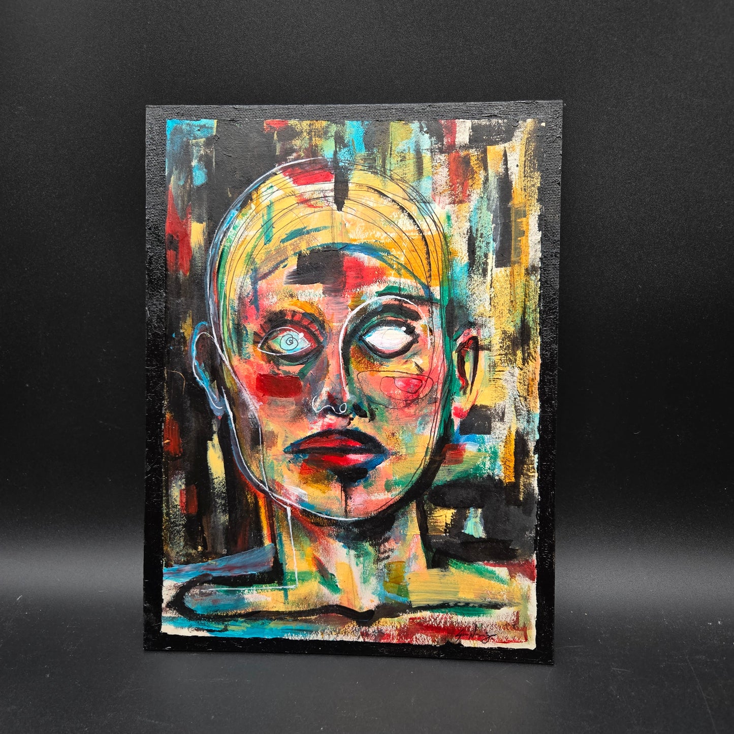 "Altered" - 12x9 Acrylic On Paper/Canvas - SN009