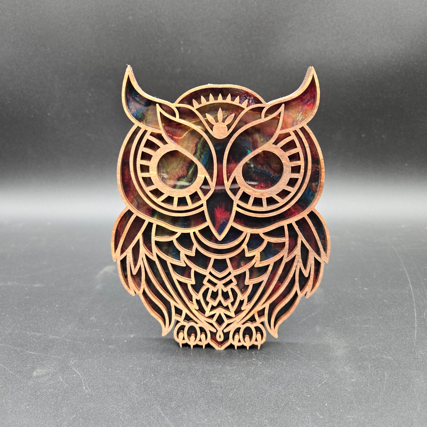 Wood Owl Night Light- AI004