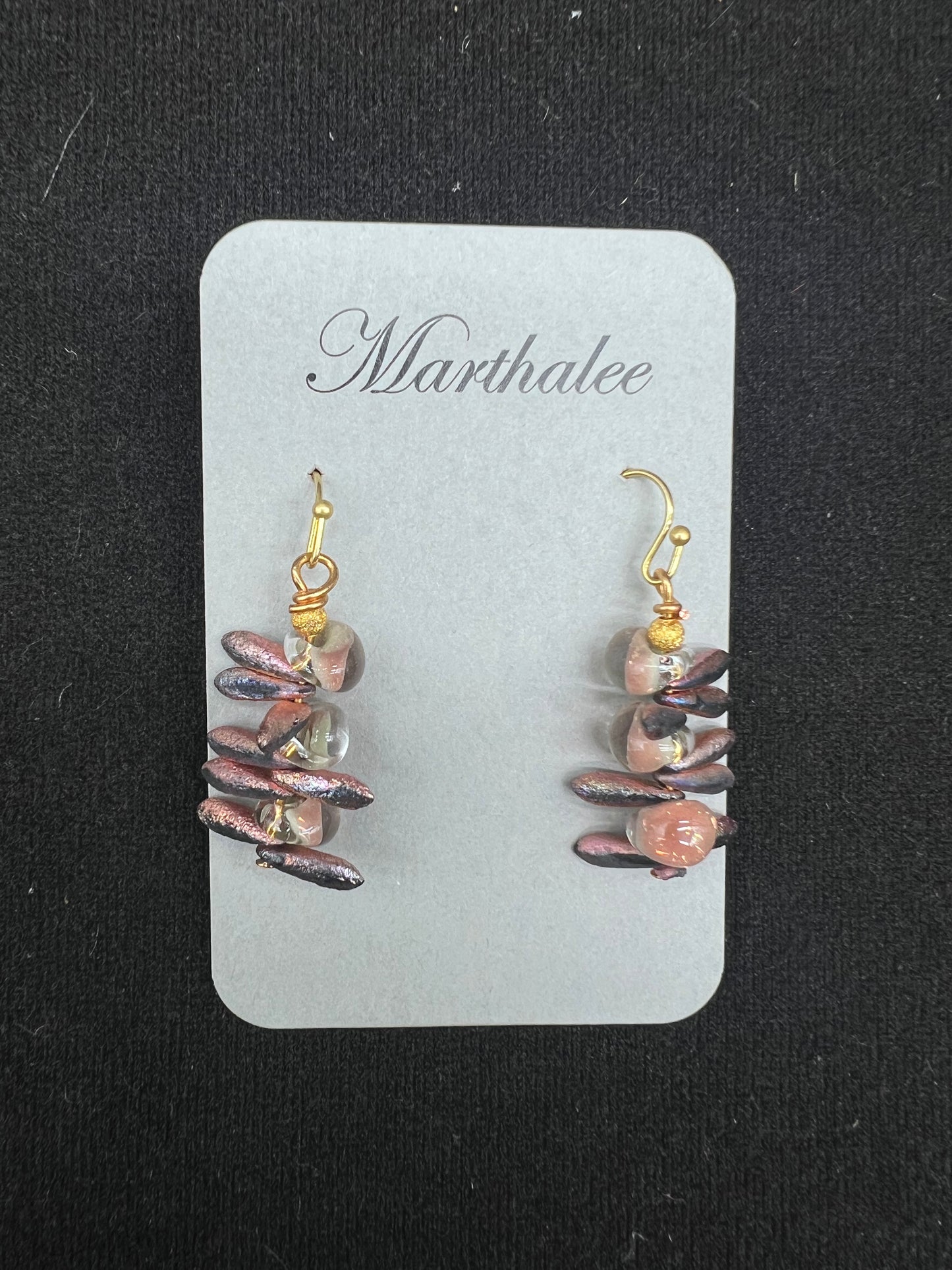 Stone and Gold Filled Earrings (ML038)