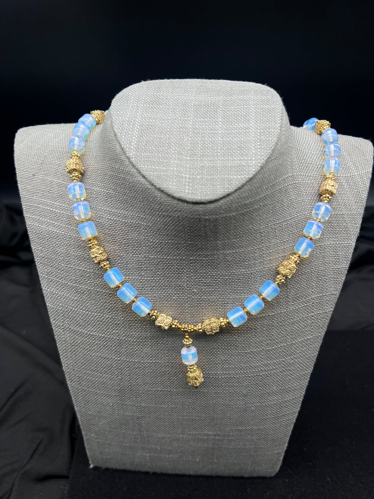 Opalite and Gold Filled Necklace (ML096)