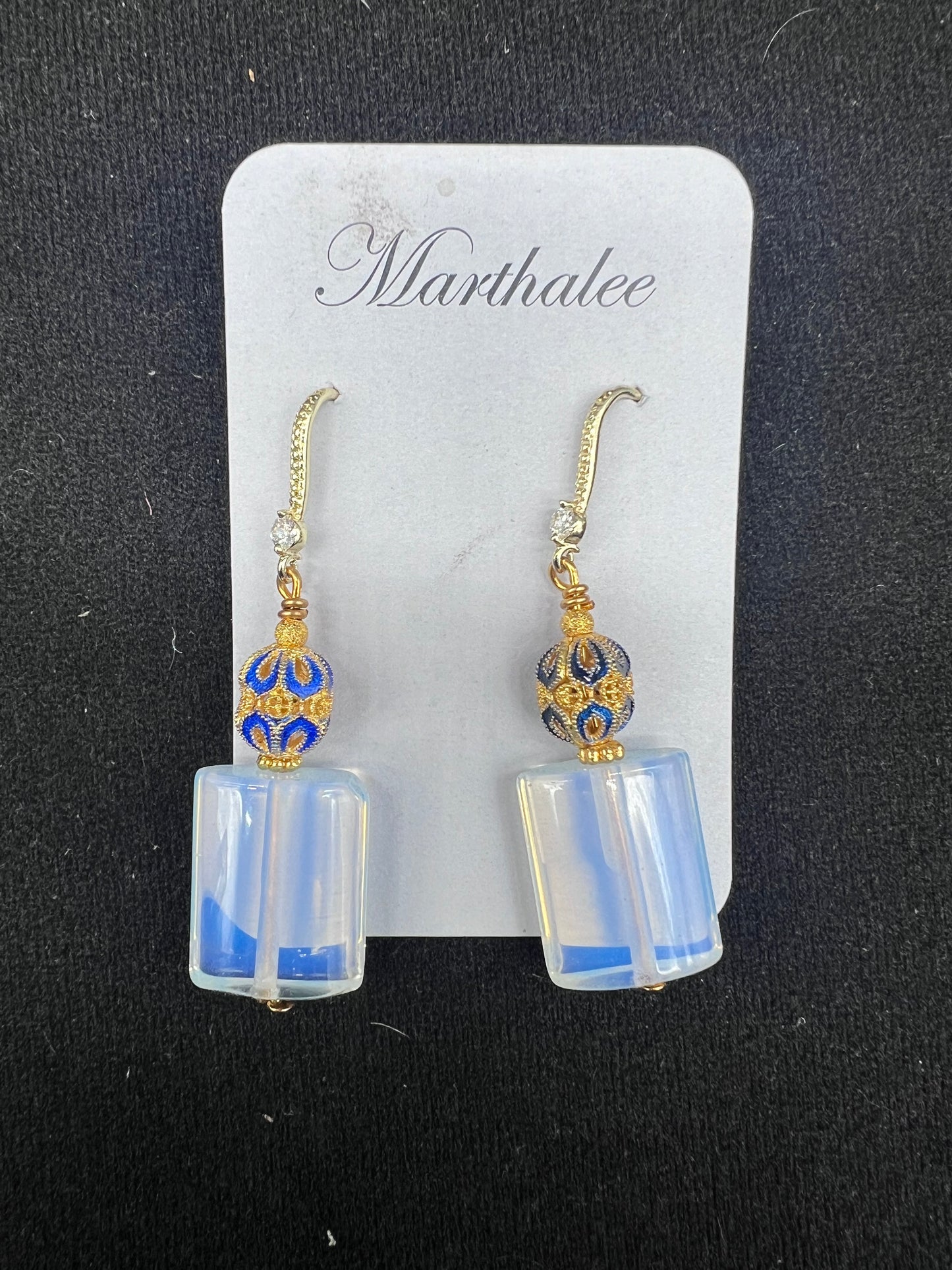 Opalite and Gold Filled Earrings (ML107)