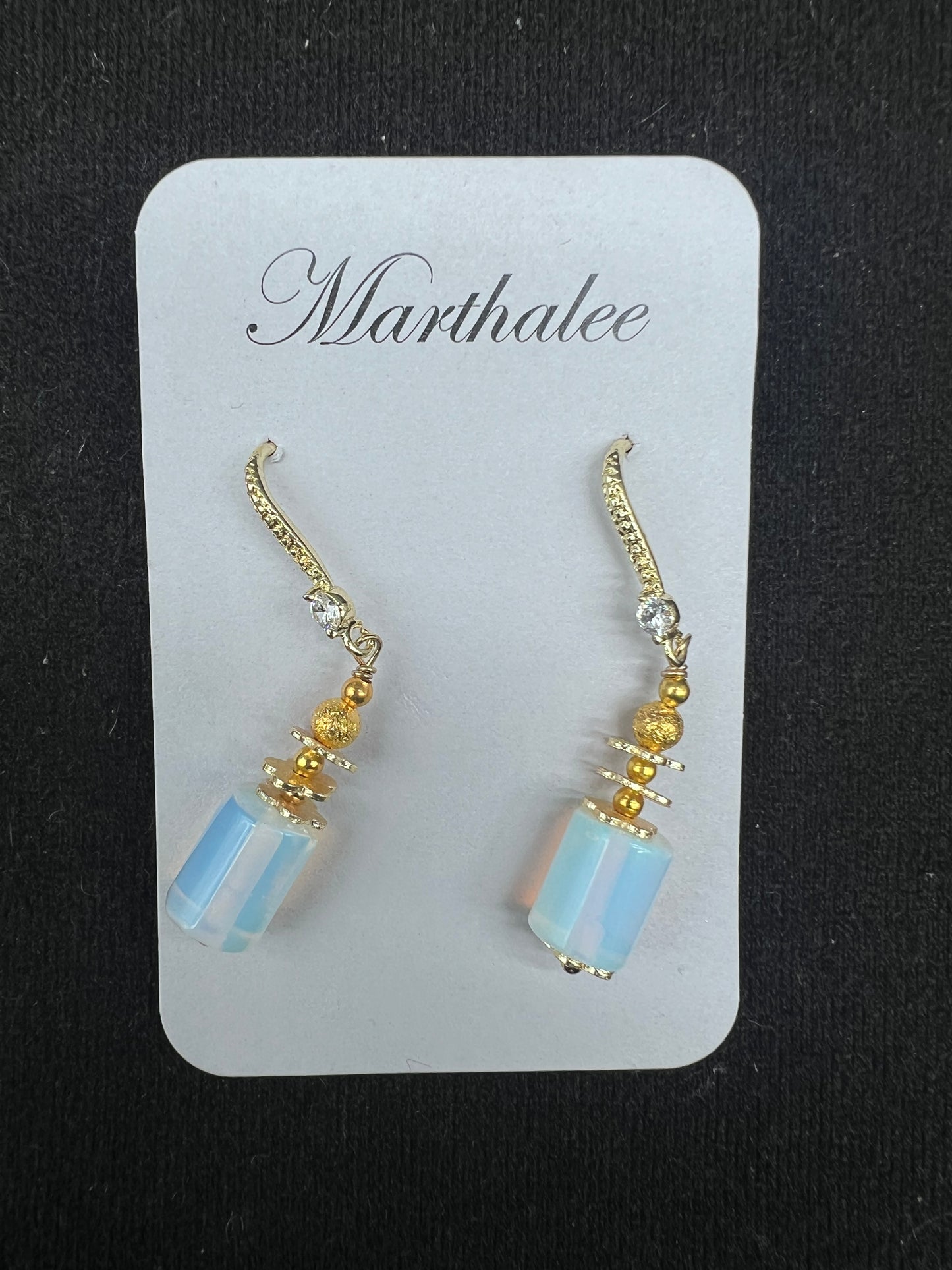Opalite and Gold Filled Earrings (ML108)