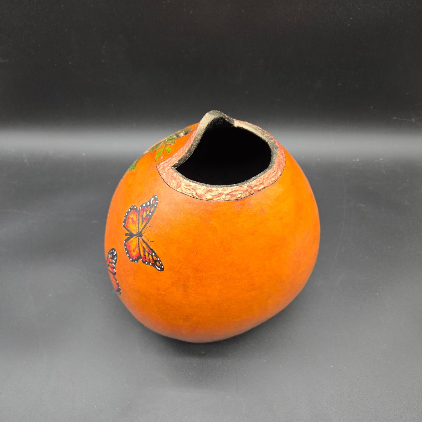 Lidded Sunflower Vessel - TD003a