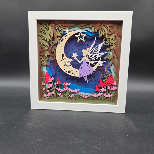 Fairy Moon Shadow Box Night Light - AI001