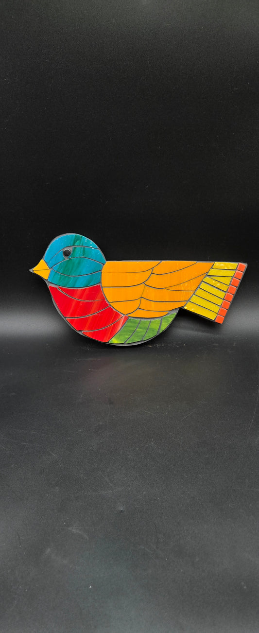 Mosaic Stained Glass Bird - MB003