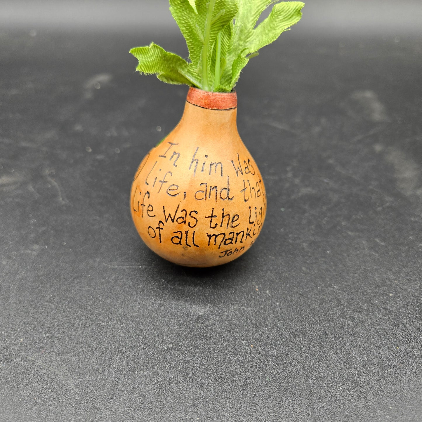 John 1:4 Mini Vase - TD007