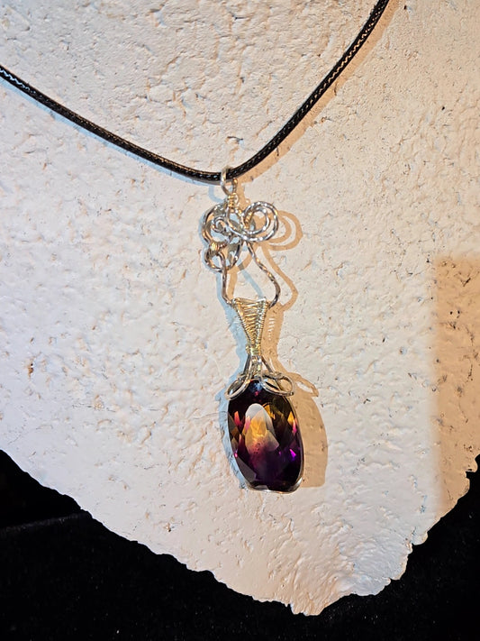 Ametrine Stone wrapped in 925 sterling silver - WS026