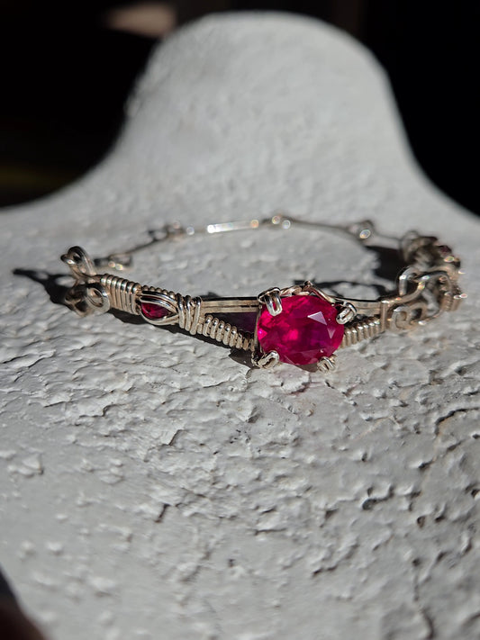 Ruby & Garnet Bracelet- WS012