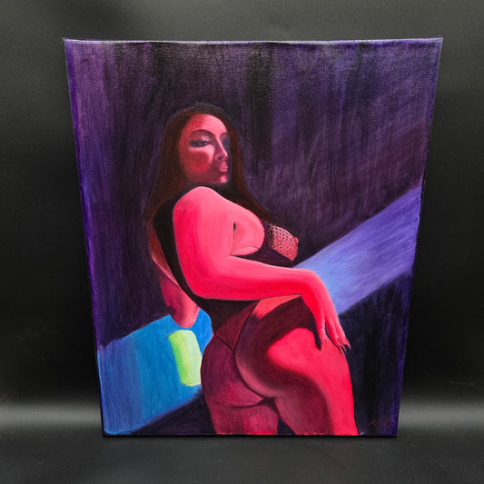 "Lady In Red" - 16x20 - Oil On Canvas - TM002