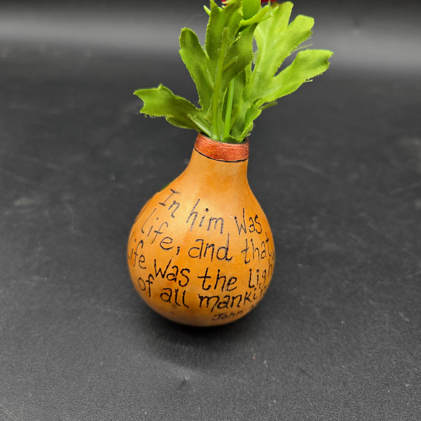 John 1:4 Mini Vase - TD007