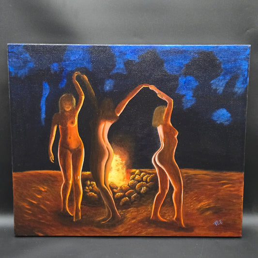 "Fire Dancers" - 20x24 - Oil On Canvas - TM003