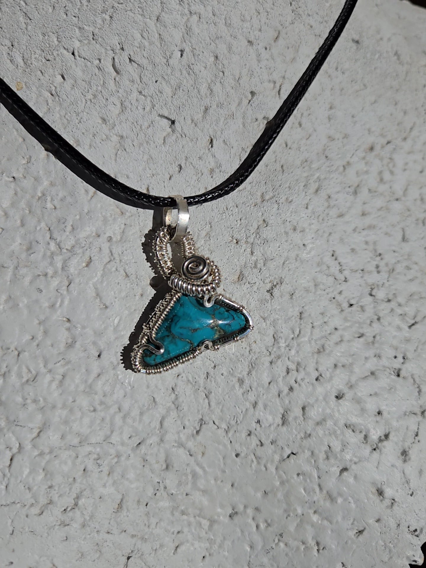 Sterling Silver & Turquoise Pendant - WS014