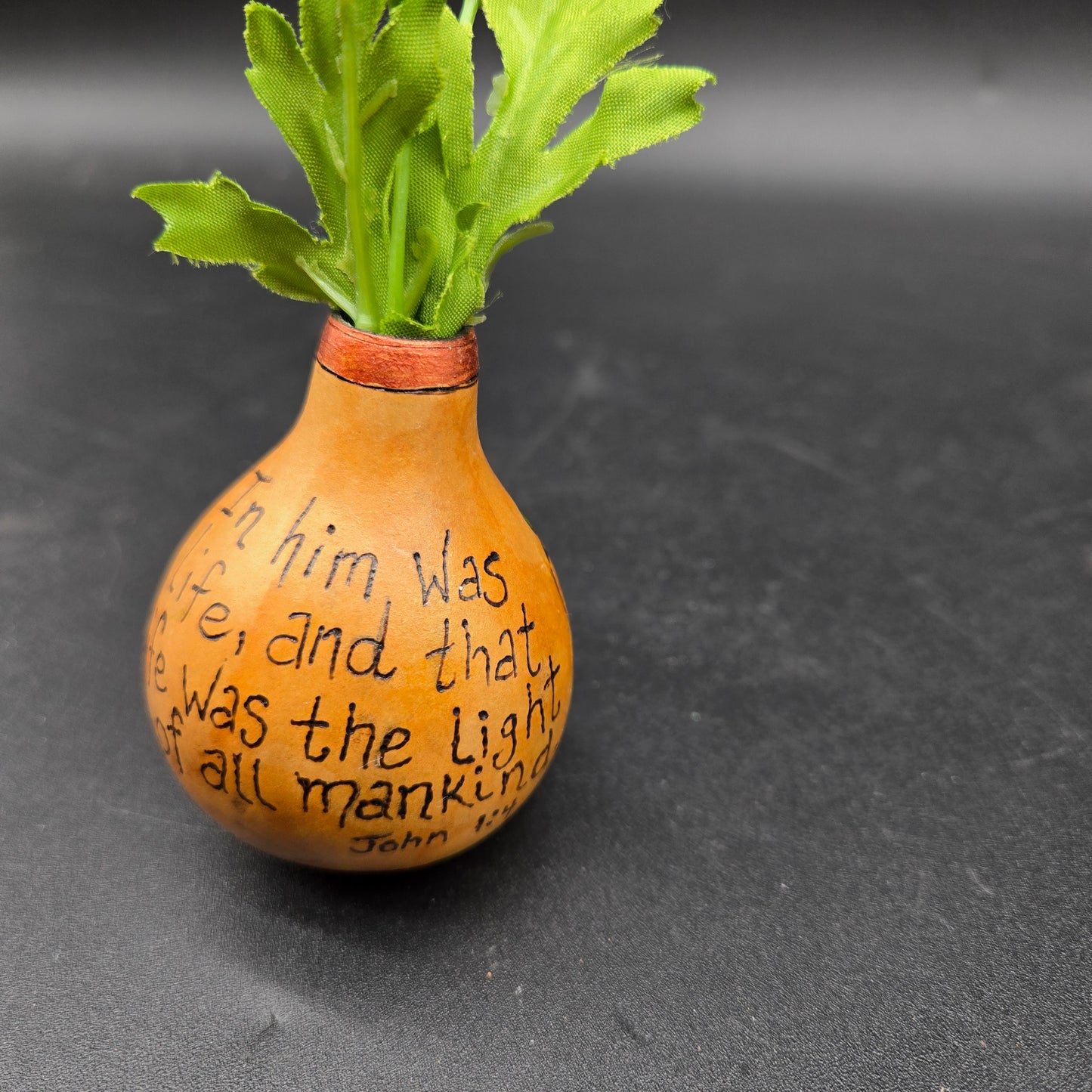 John 1:4 Mini Vase - TD007