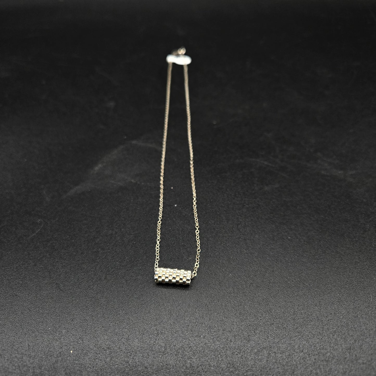 Silver Tube Necklace - GP019