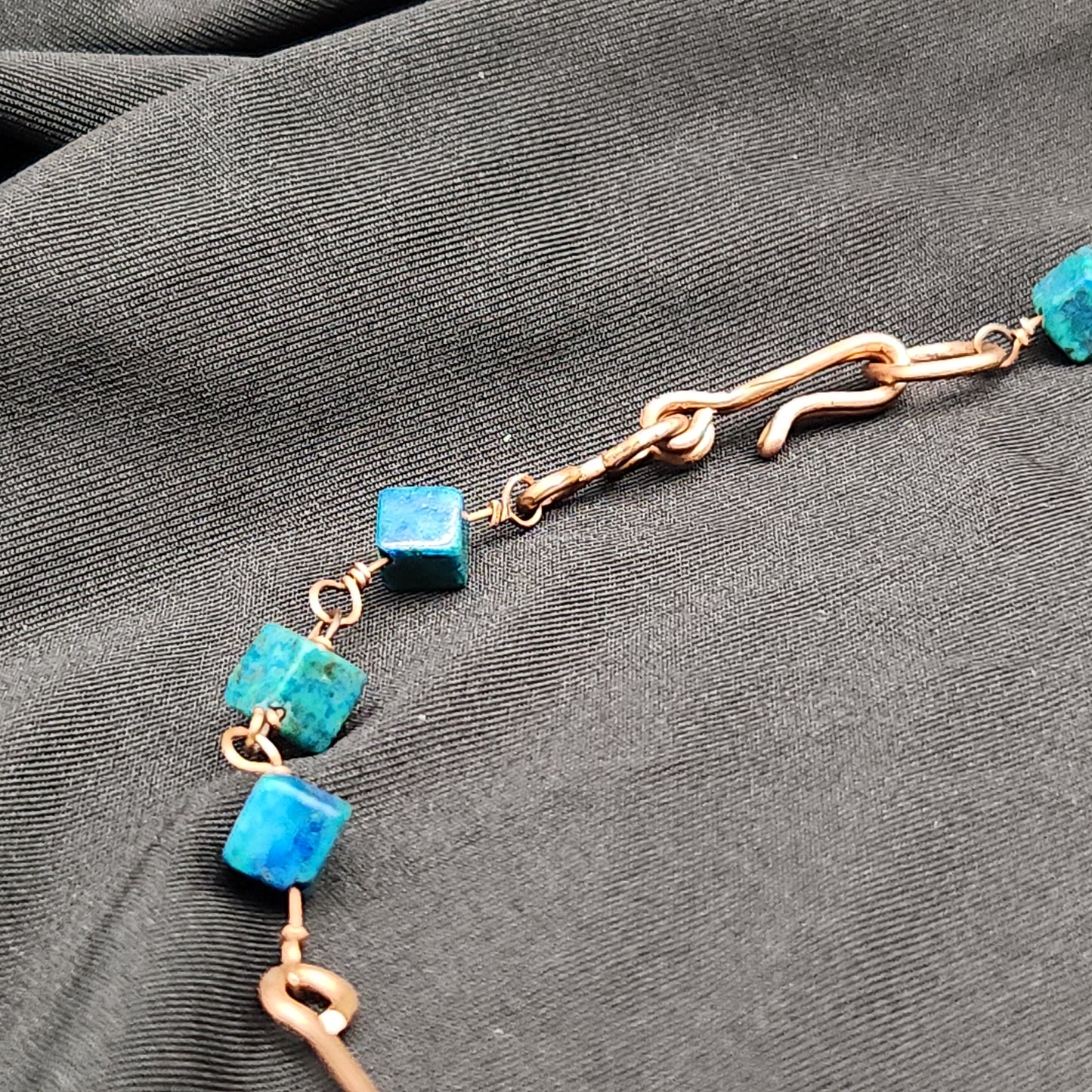 Copper Azurite/Malachite Chyrsocolla Necklace - WS509