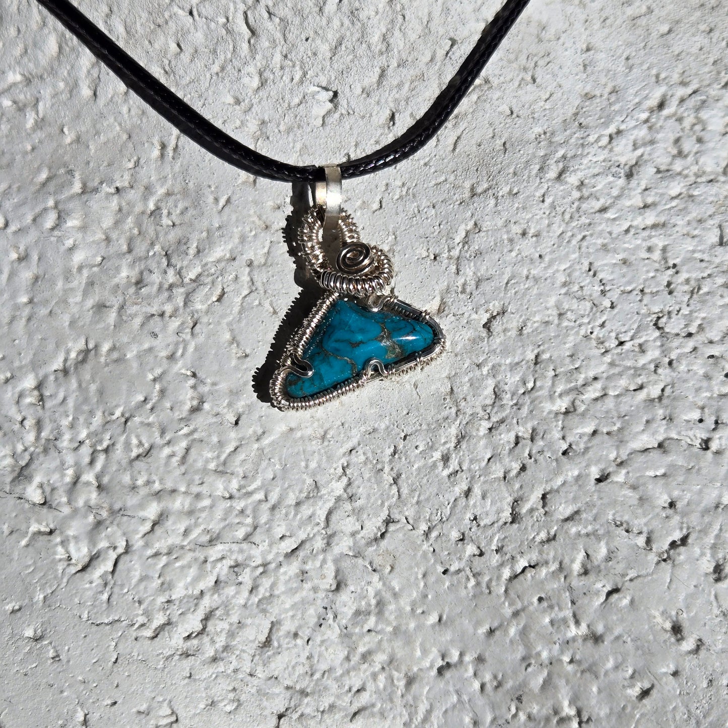 Sterling Silver & Turquoise Pendant - WS014